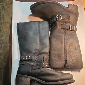 Women's Caterpillar Steel Toed Leather Fur Lined Winter Boots
